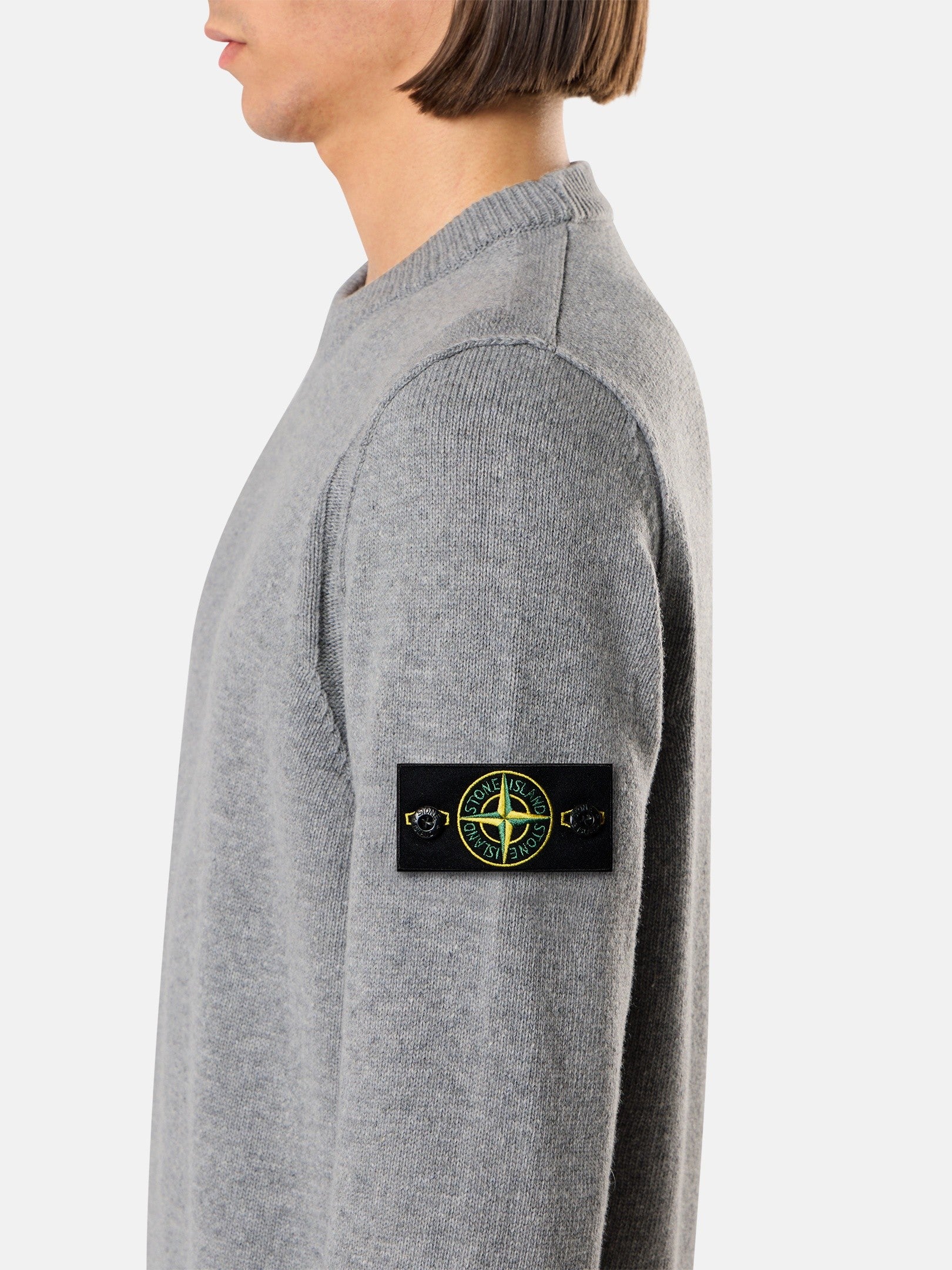 Regular-fit crewneck jumper with ribbed trims - BoUvy