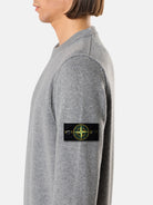 Regular-fit crewneck jumper with ribbed trims - BoUvy