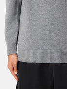 Regular-fit crewneck jumper with ribbed trims - BoUvy