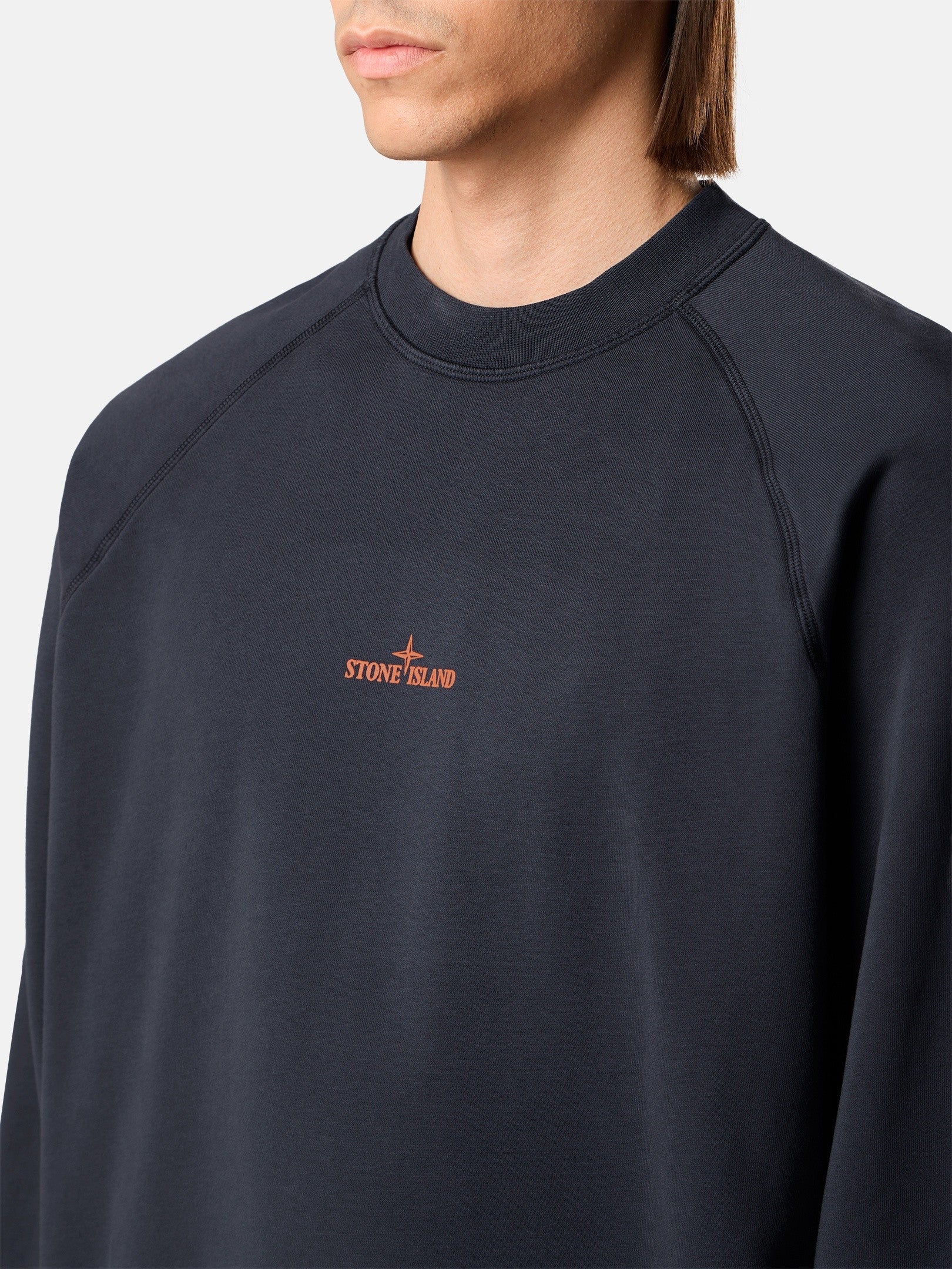 Oversized-fit crewneck sweatshirt with 'Desert' print - BoUvy