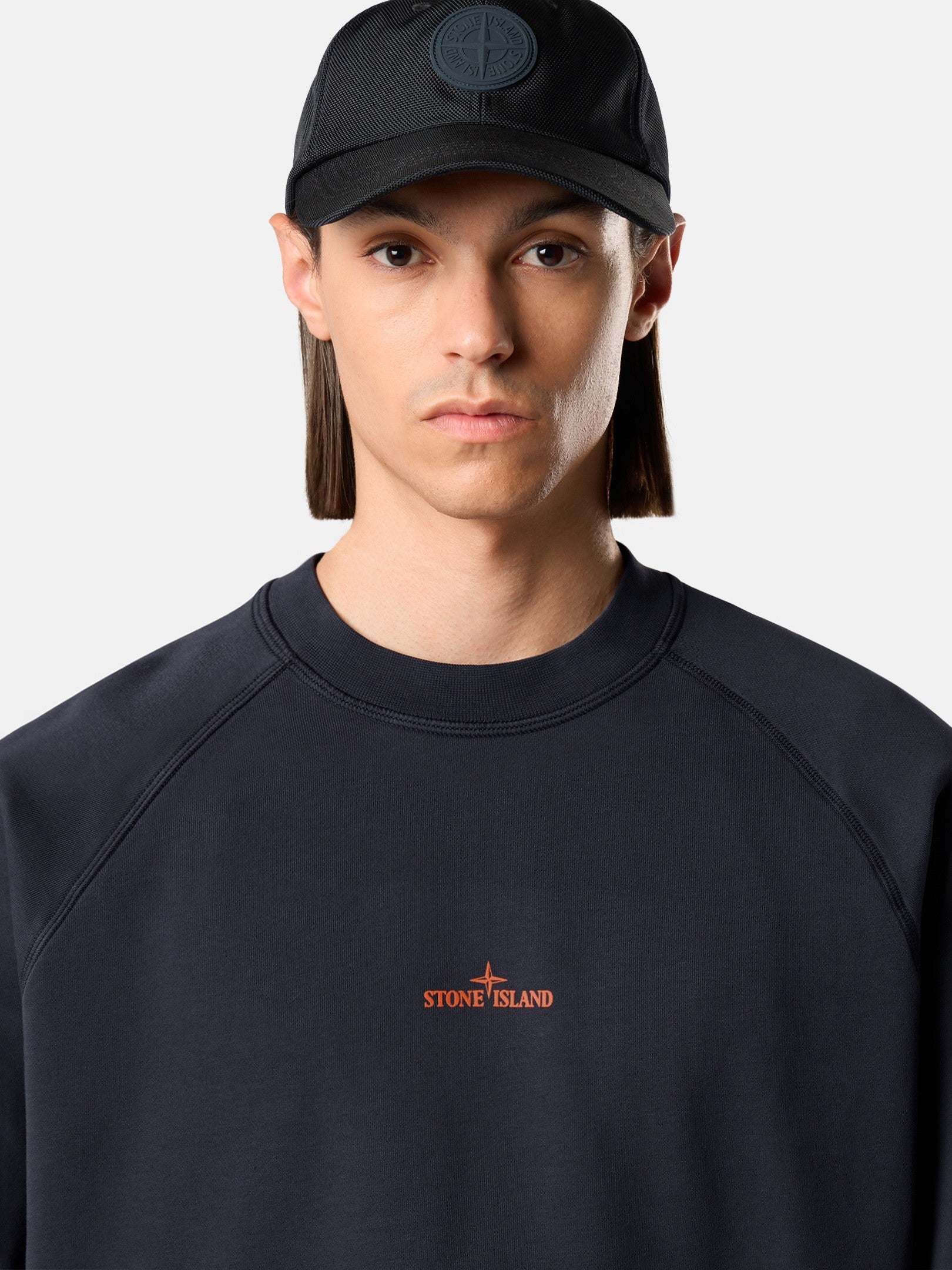 Oversized-fit crewneck sweatshirt with 'Desert' print - BoUvy