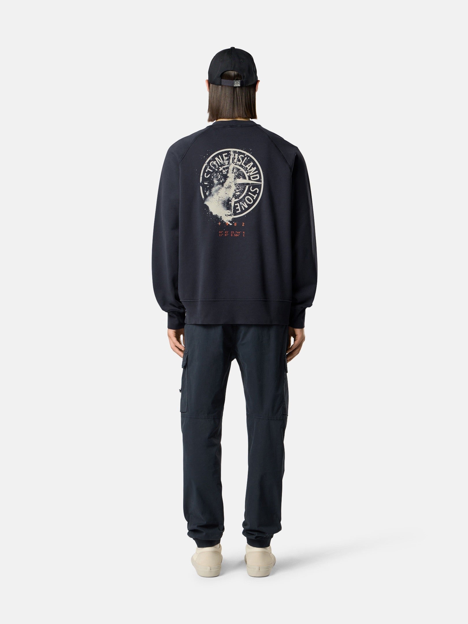 Oversized-fit crewneck sweatshirt with 'Desert' print - BoUvy