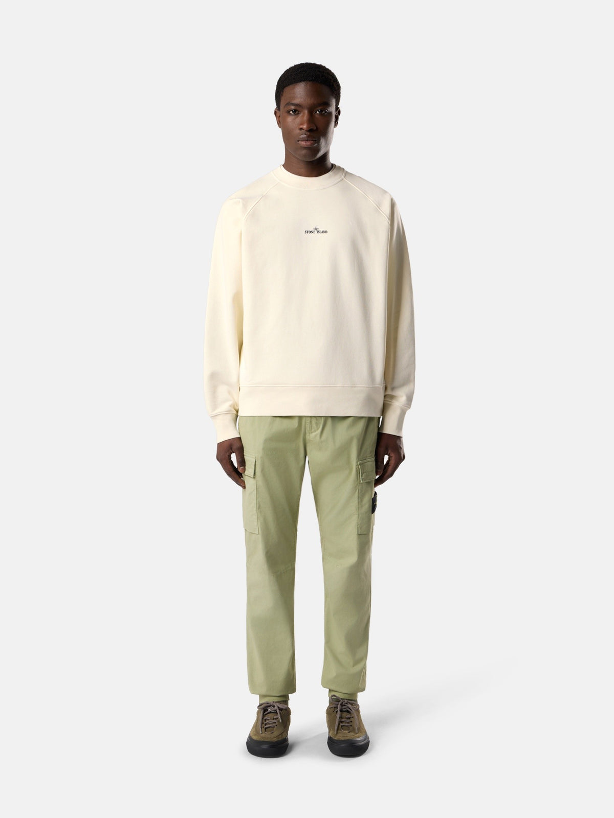 Oversized-fit crewneck sweatshirt with 'Desert' print - BoUvy