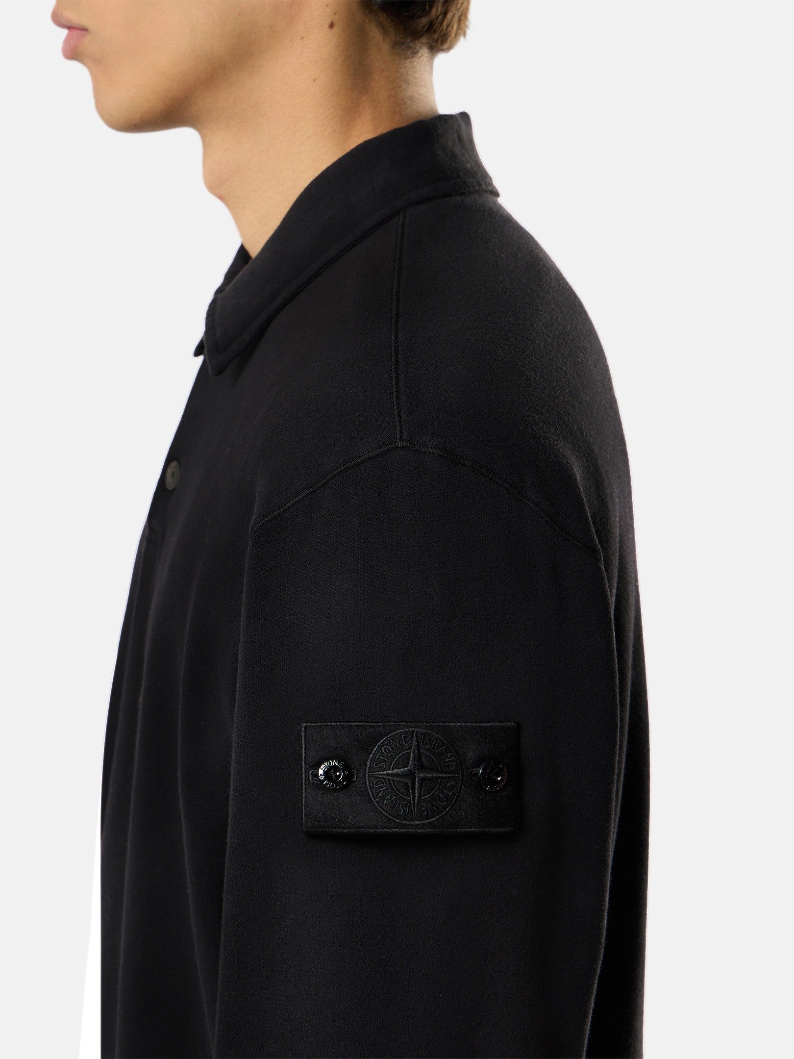 Comfort-fit polo collar sweatshirt - BoUvy