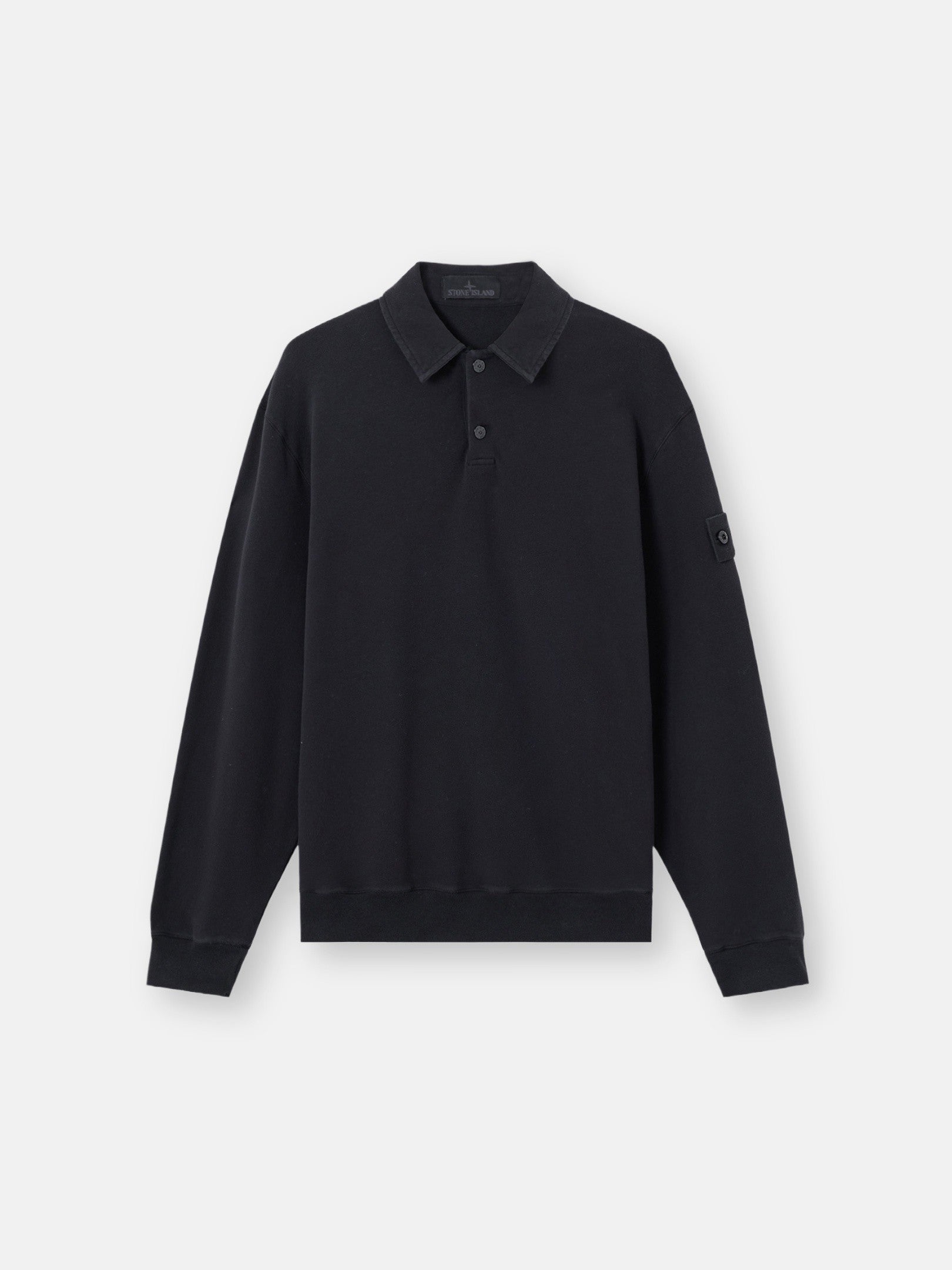 Comfort-fit polo collar sweatshirt - BoUvy