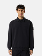 Comfort-fit polo collar sweatshirt - BoUvy