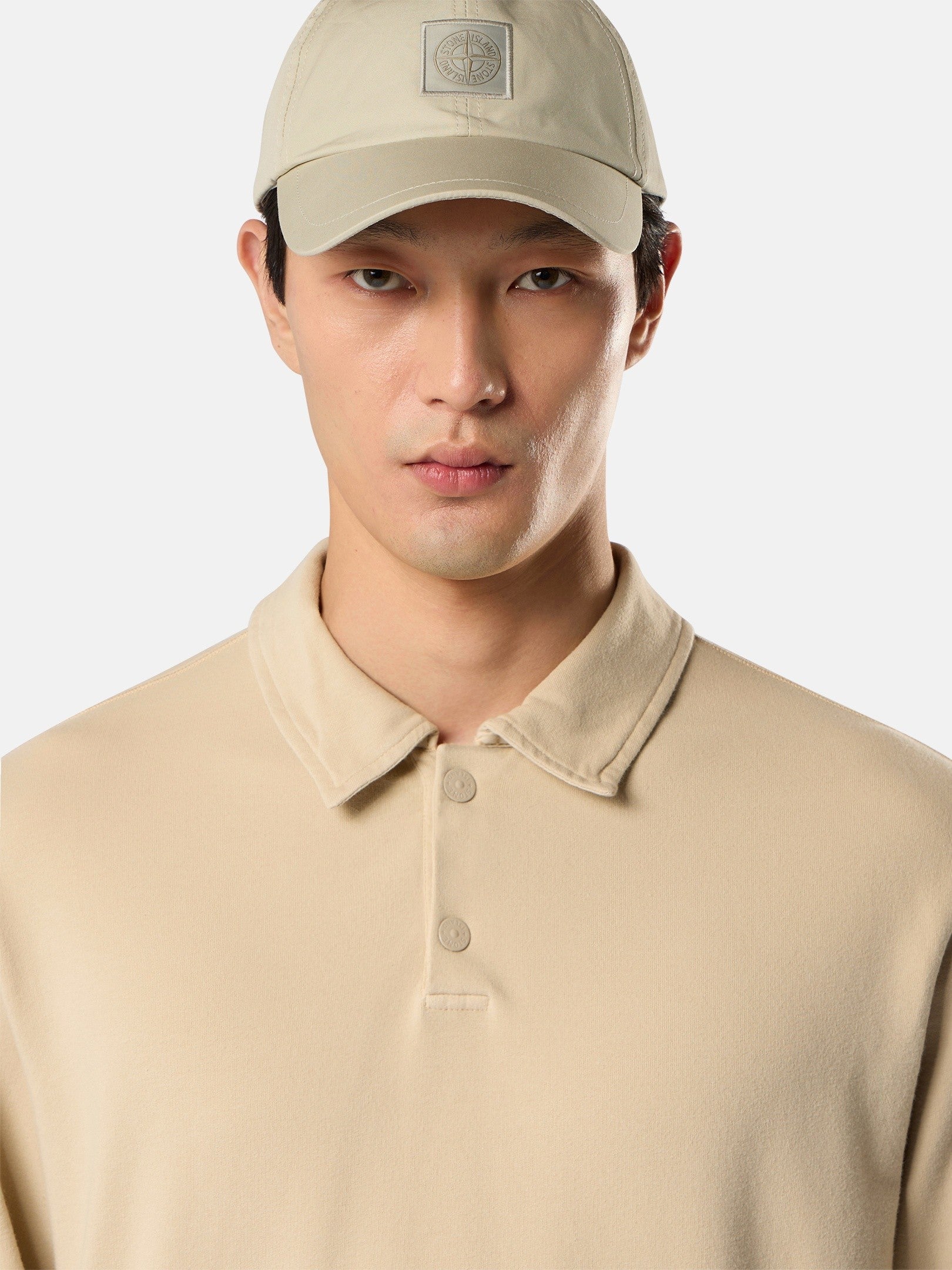 Comfort-fit polo collar sweatshirt - BoUvy
