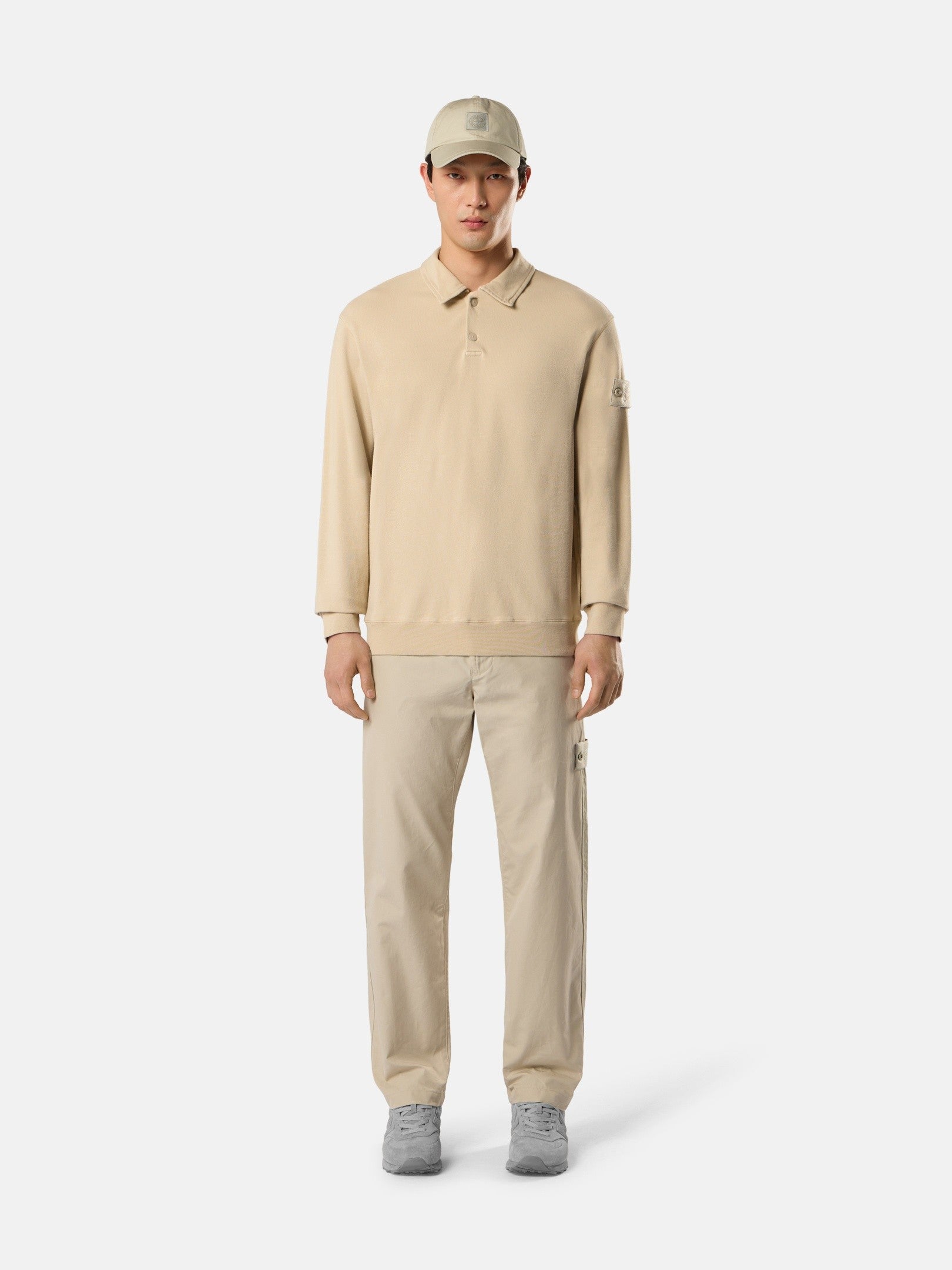 Comfort-fit polo collar sweatshirt - BoUvy