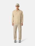 Comfort-fit polo collar sweatshirt - BoUvy
