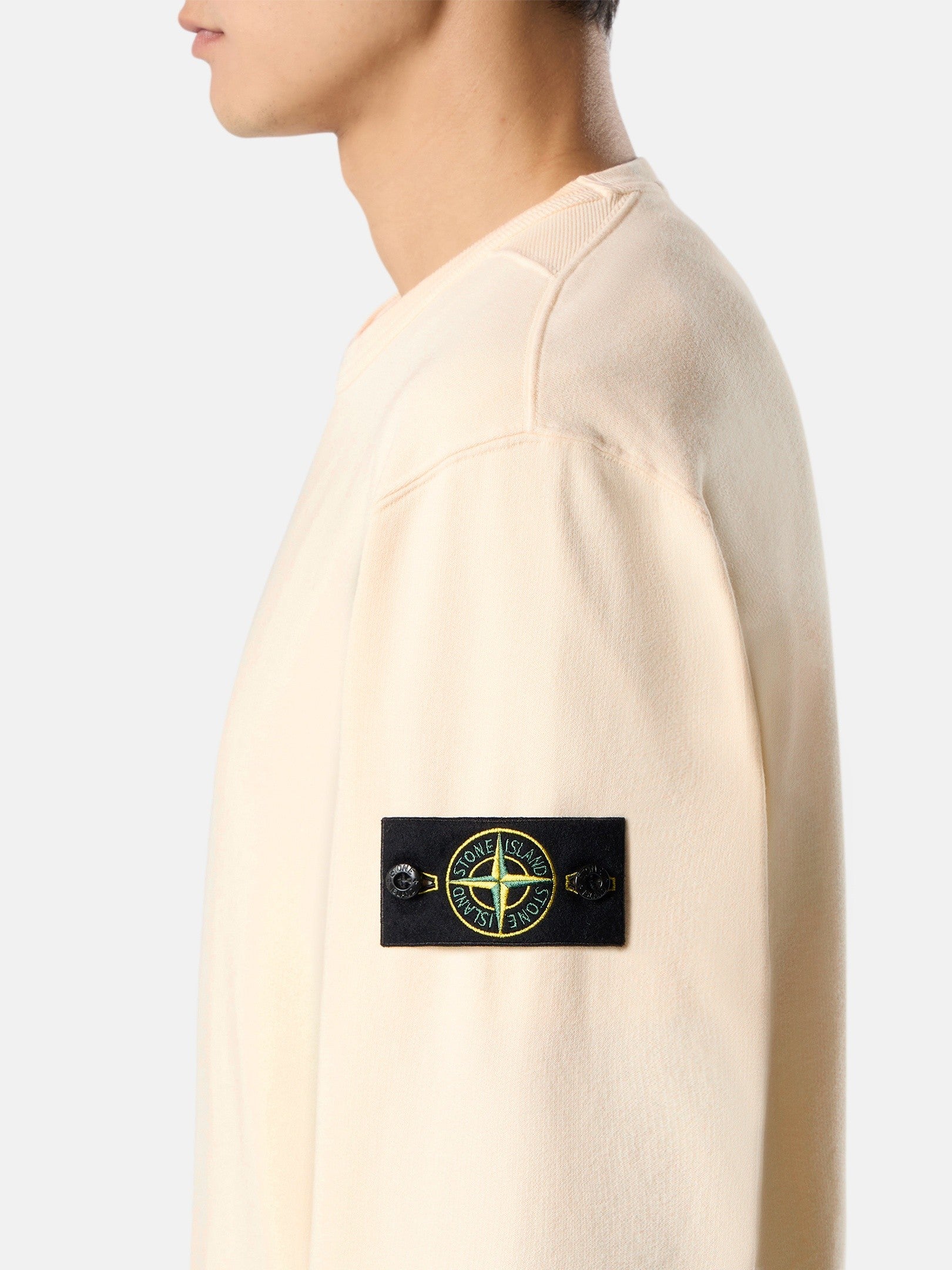 Regular-fit crewneck sweatshirt with ribbed inserts - BoUvy