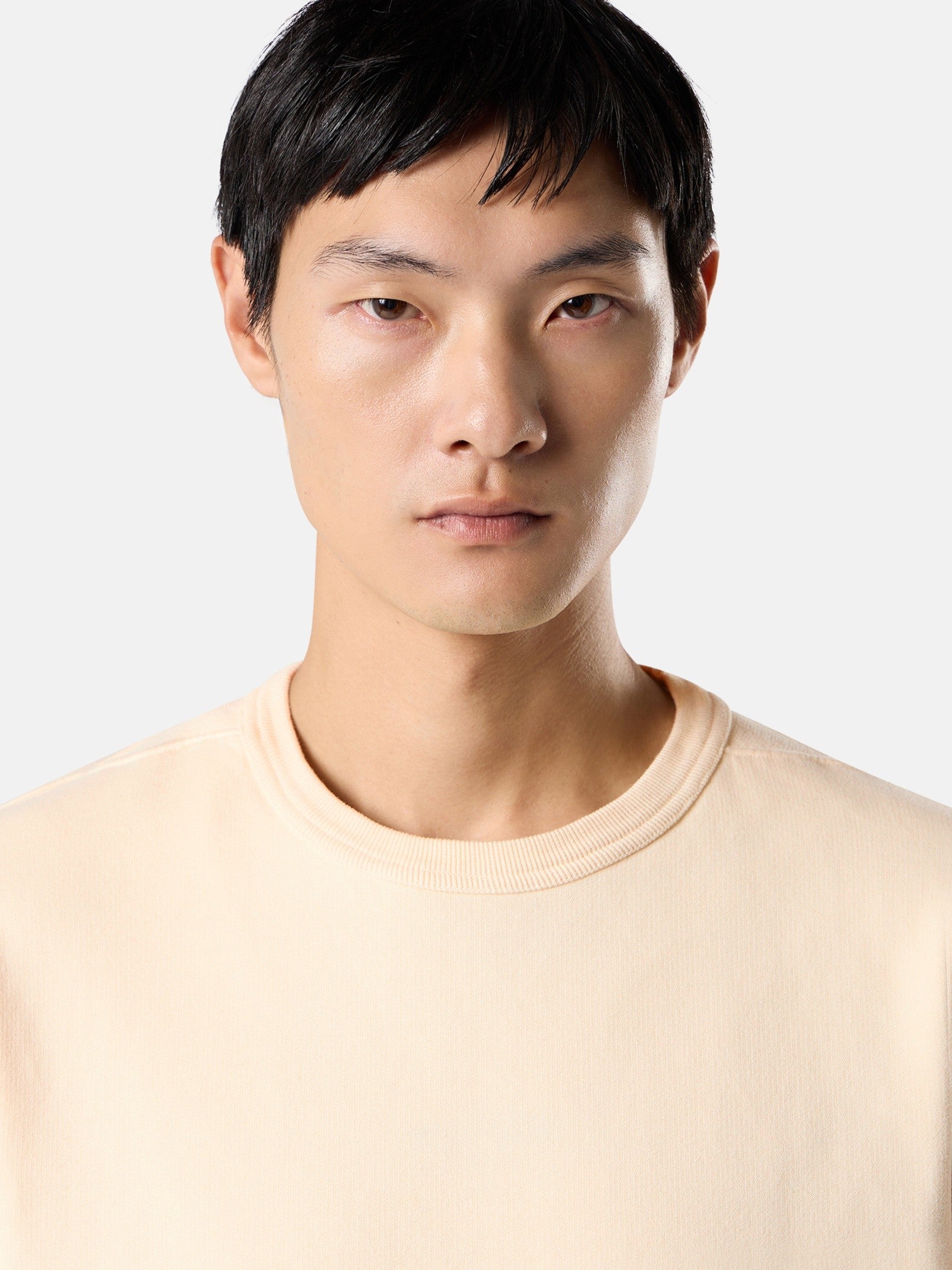 Regular-fit crewneck sweatshirt with ribbed inserts - BoUvy