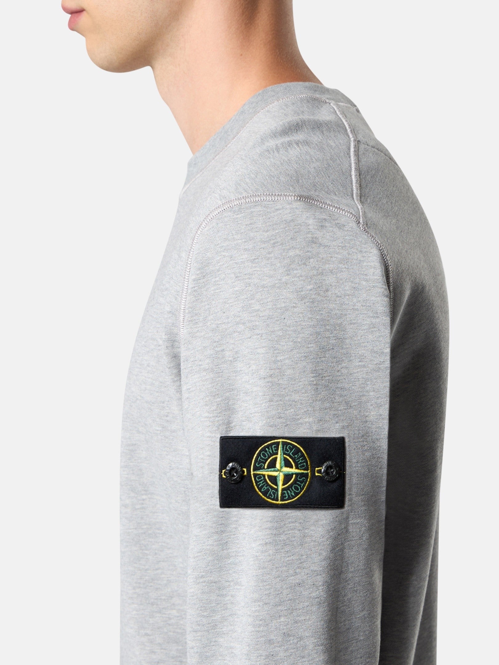 Regular-fit crewneck sweatshirt with ribbed inserts - BoUvy