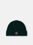 Ribbed knit beanie with Compass logo patch - BoUvy