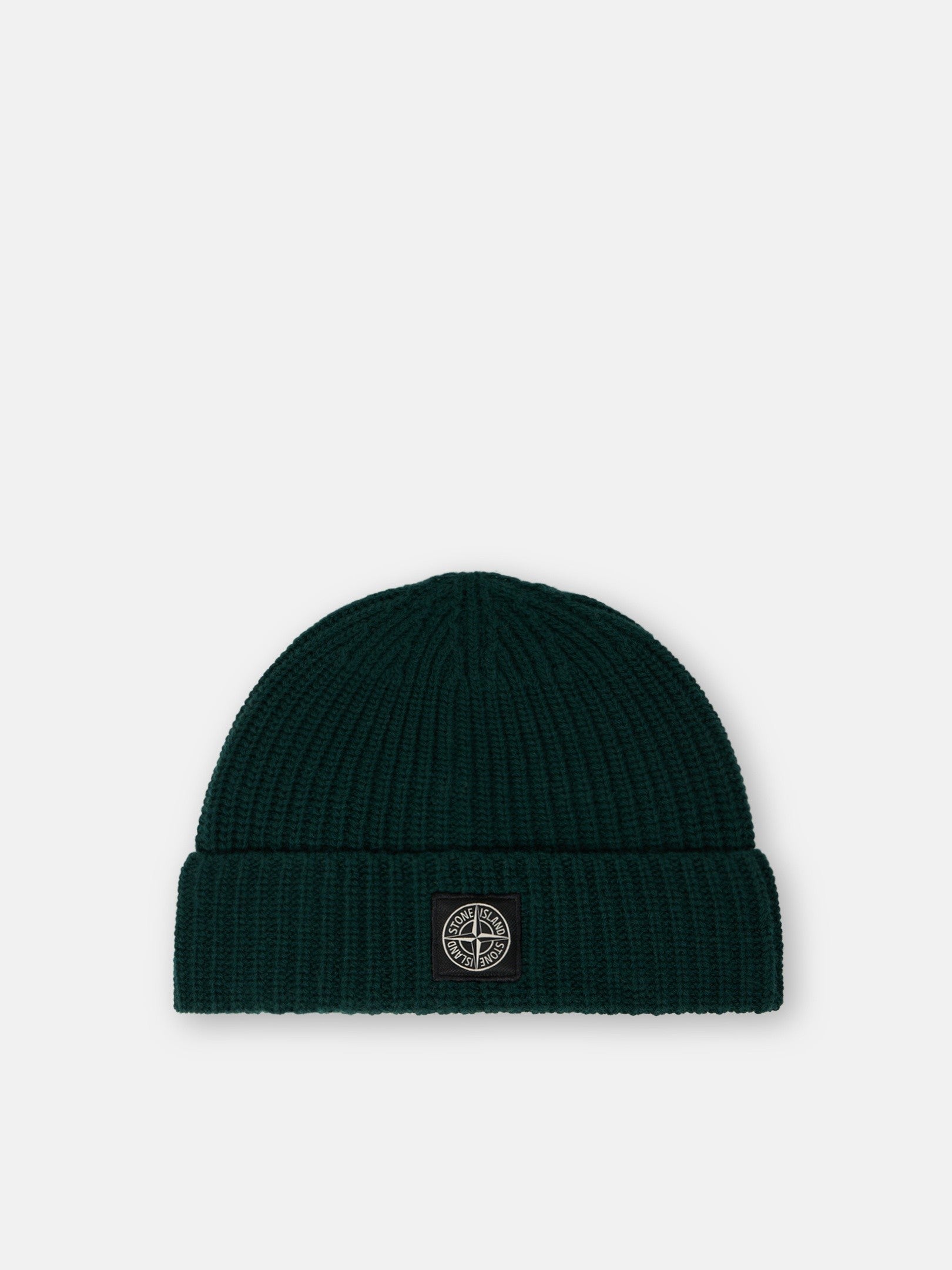 Ribbed knit beanie with Compass logo patch - BoUvy