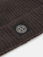 Ribbed knit beanie with Compass logo patch - BoUvy