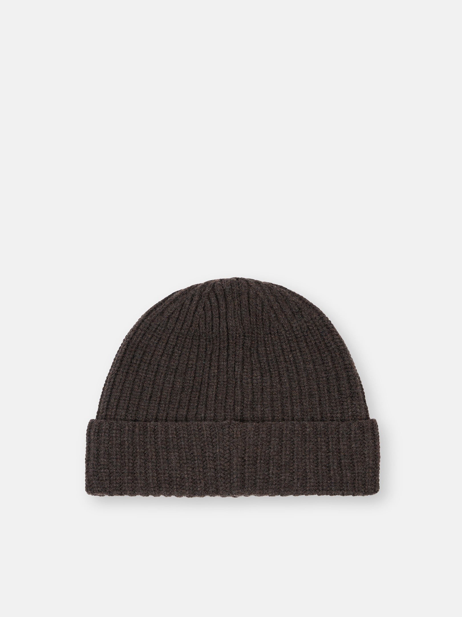 Ribbed knit beanie with Compass logo patch - BoUvy