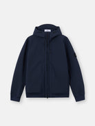 Hooded jacket with wind- and water-resistant membrane - BoUvy