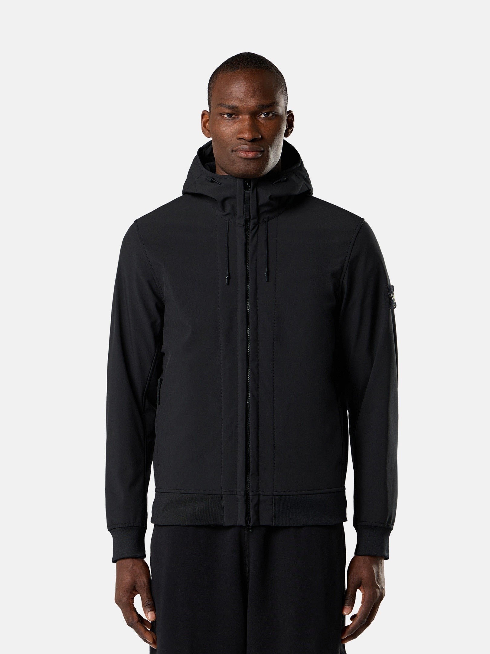 Hooded jacket with wind- and water-resistant membrane - BoUvy