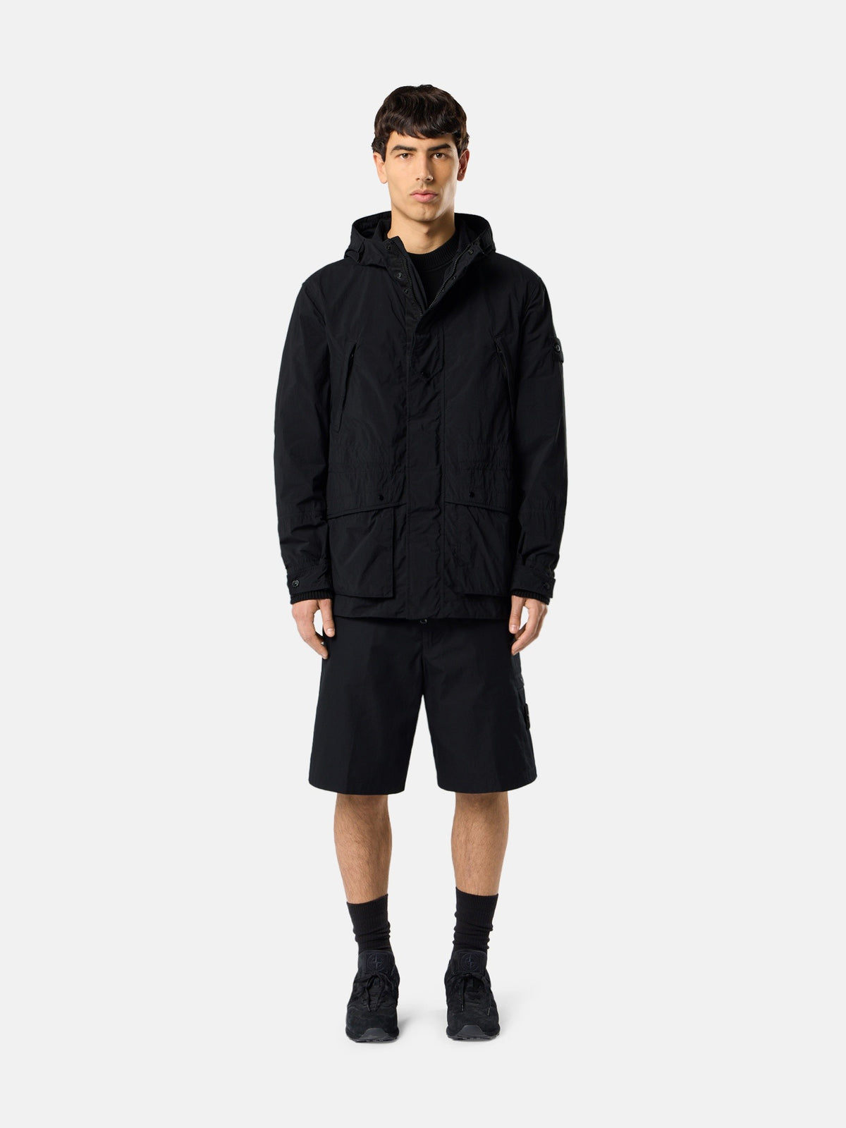 Short parka with anti-drop finish - BoUvy