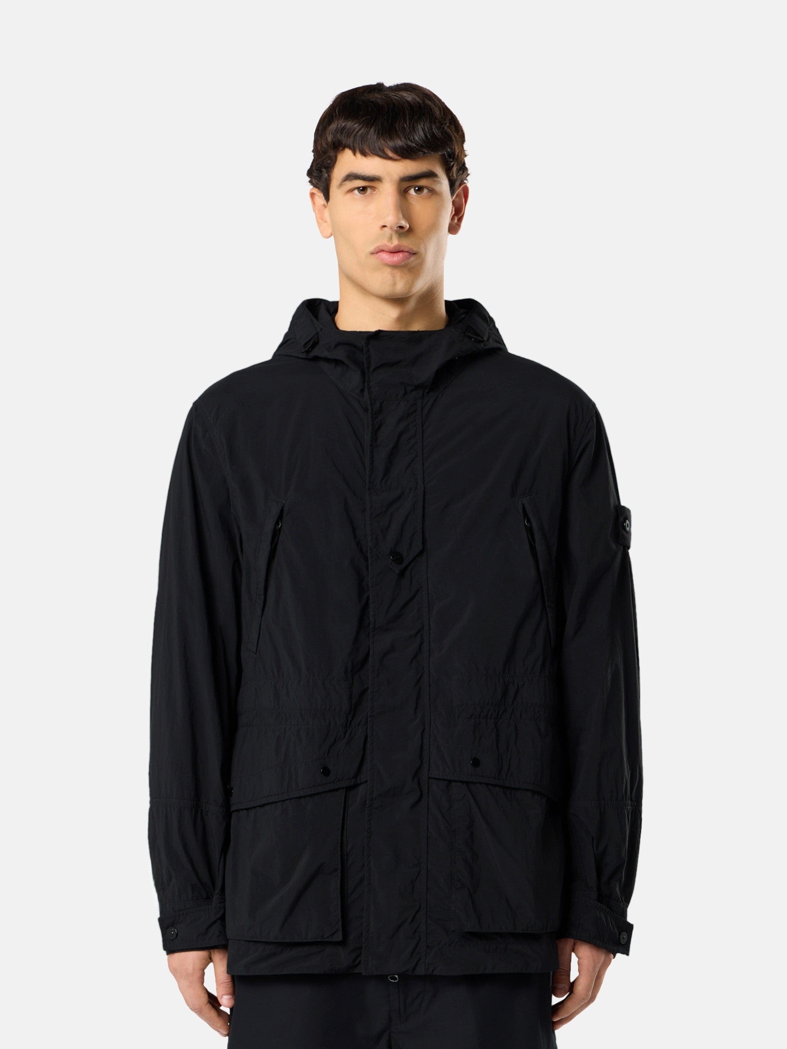 Short parka with anti-drop finish - BoUvy