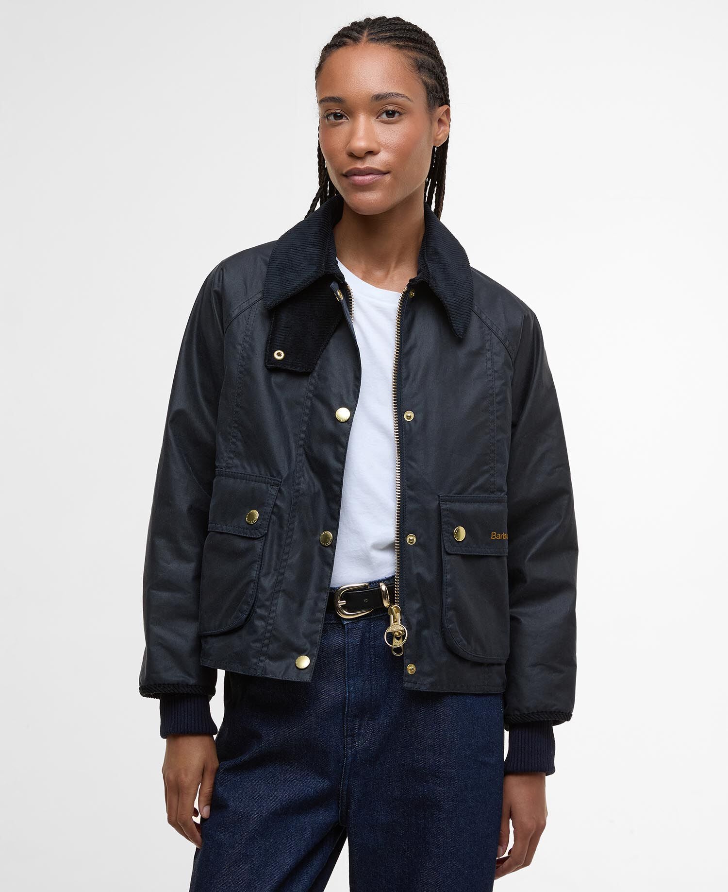 Cropped Beadnell Waxed Jacket | BoUvy