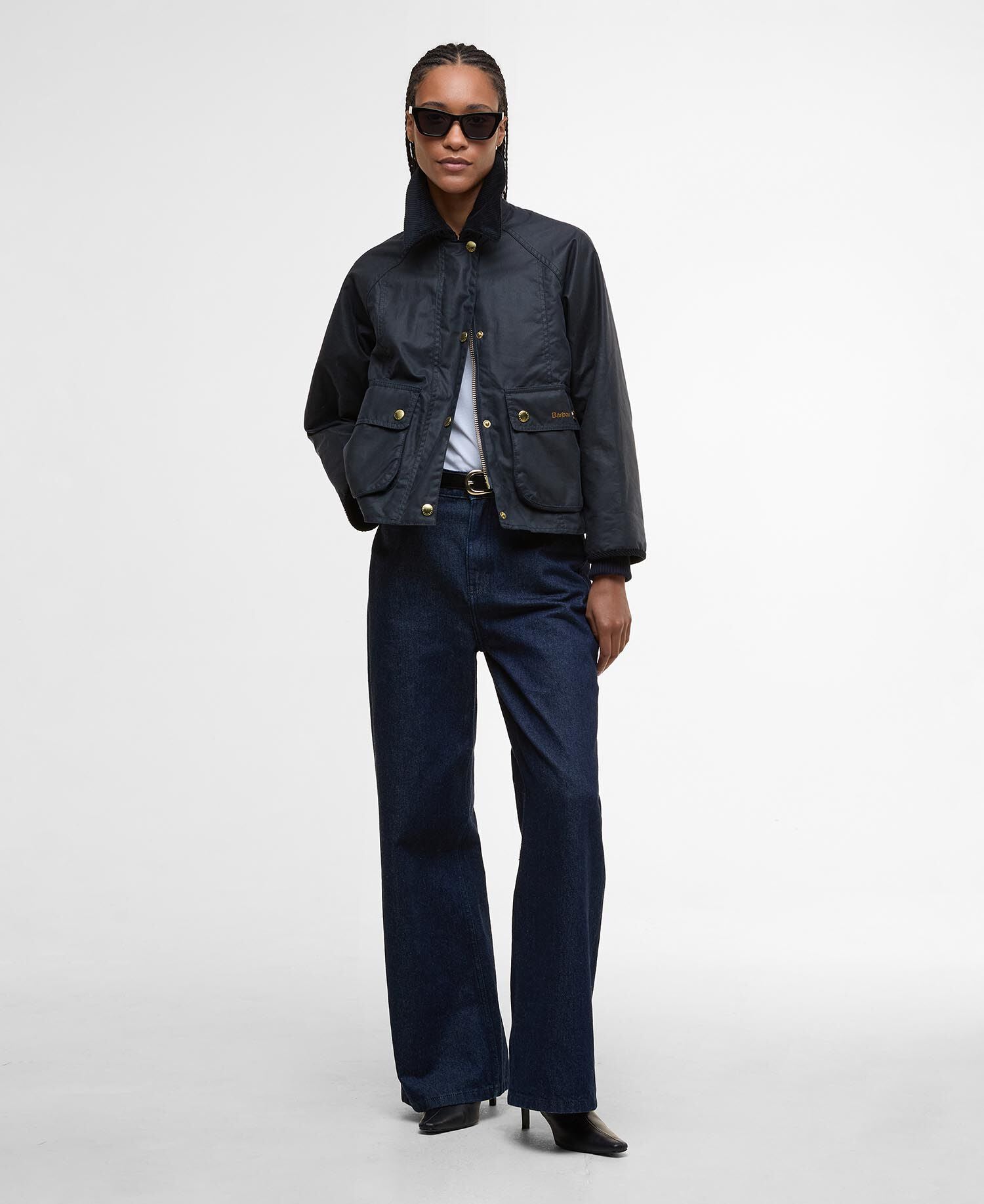 Cropped Beadnell Waxed Jacket | BoUvy