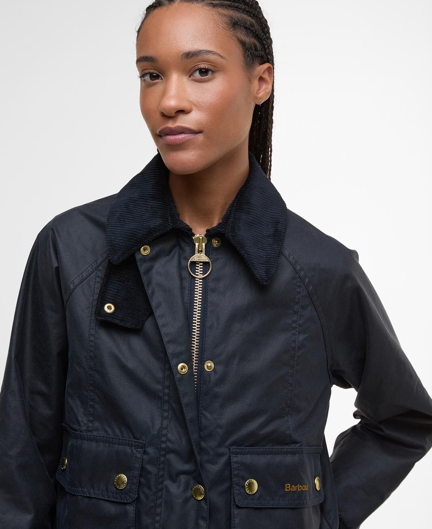 Cropped Beadnell Waxed Jacket | BoUvy