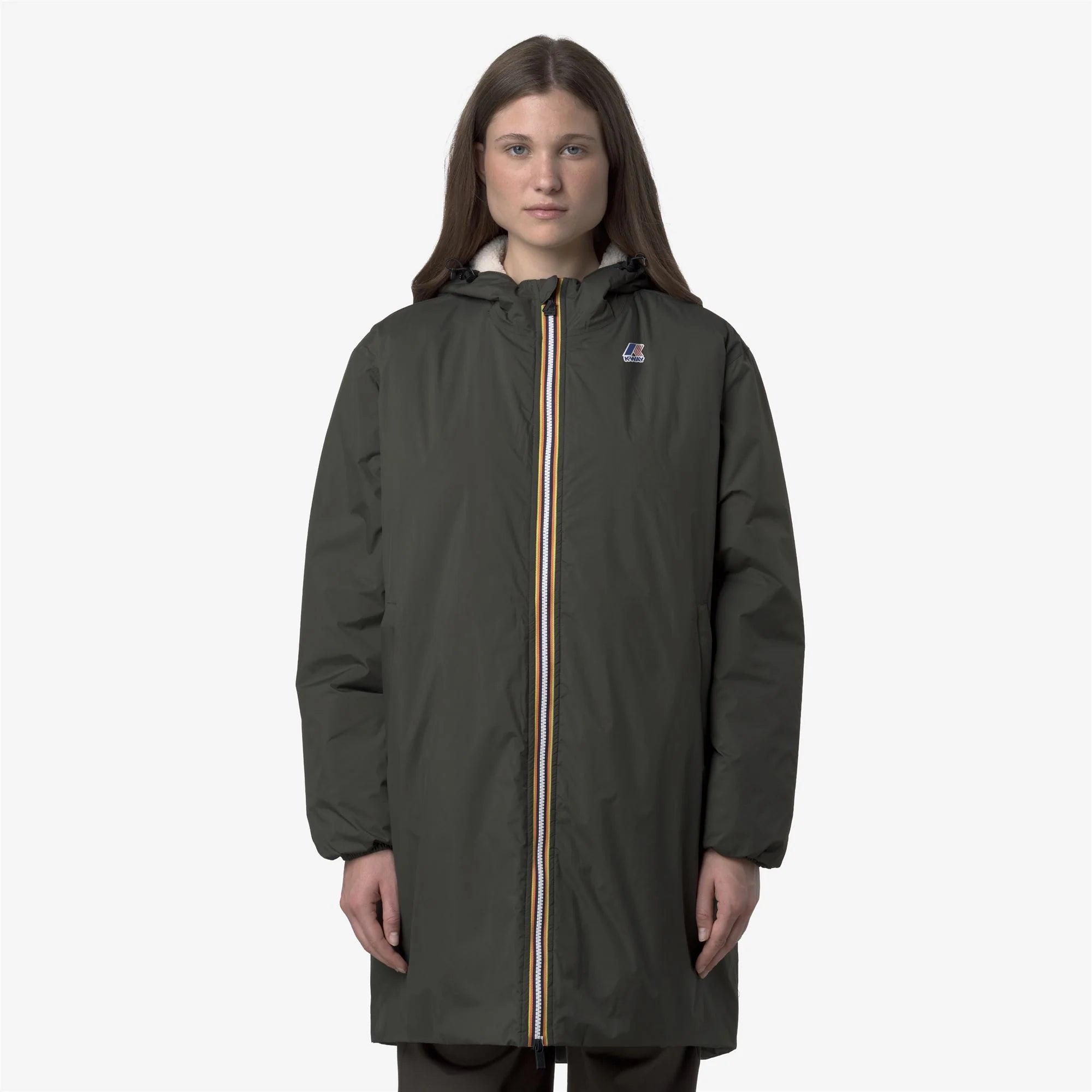 LE VRAI 4.0 EIFFEL EAST ORSETTO - Jackets - 3/4 Length - Unisex - GREEN BLACKISH | BoUvy