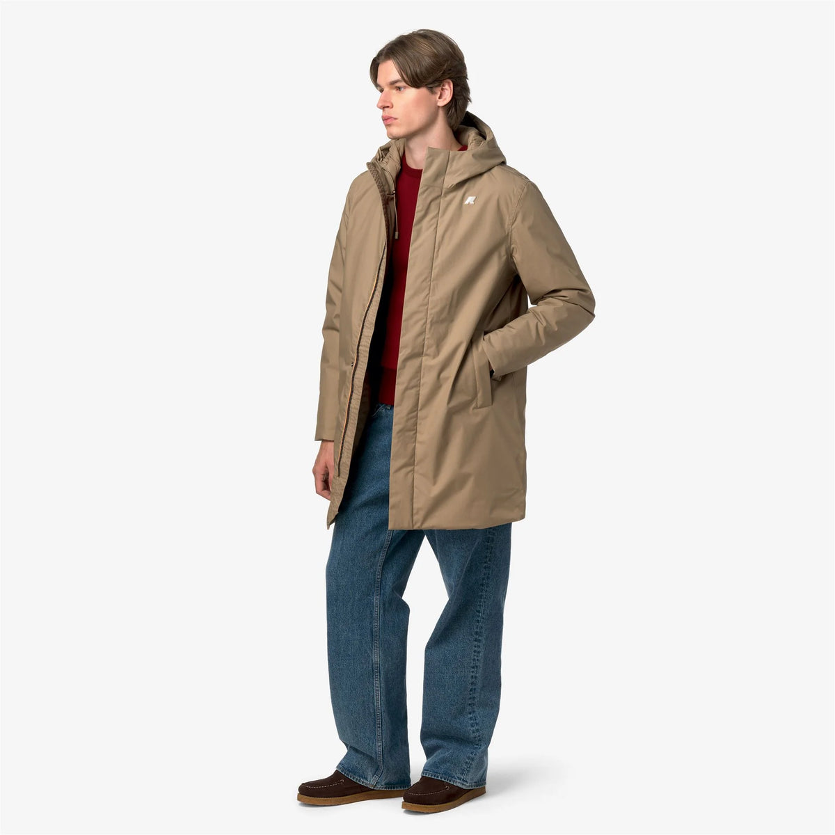 THOMAS WARM MICRO CANVAS - Jackets - Long - Man - Beige Khaki | BoUvy
