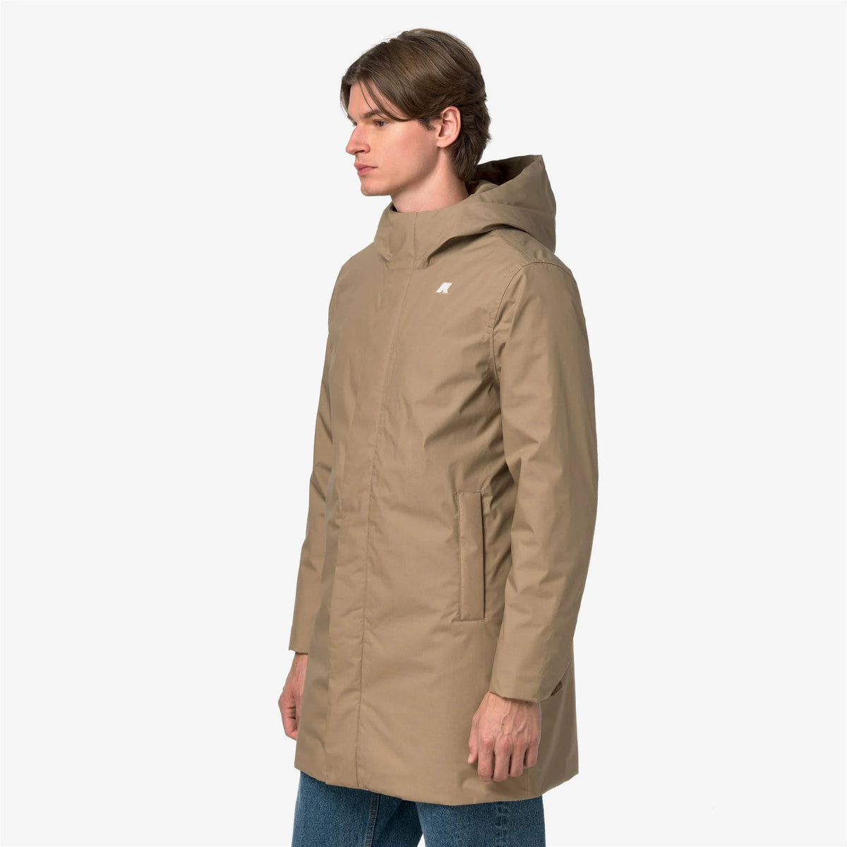 THOMAS WARM MICRO CANVAS - Jackets - Long - Man - Beige Khaki | BoUvy