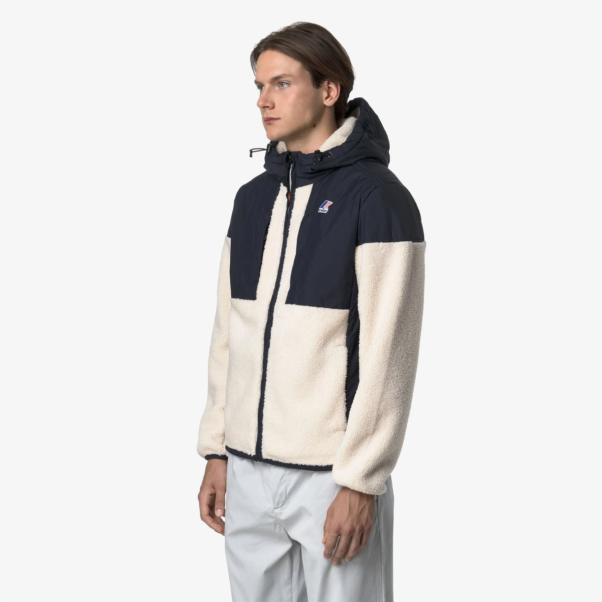 SAMSON 4.0 ORSETTO - Fleece - Hoodie Full Zip - Unisex - Blue Depth-Ivory | BoUvy