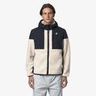 SAMSON 4.0 ORSETTO - Fleece - Hoodie Full Zip - Unisex - Blue Depth-Ivory | BoUvy