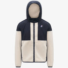 SAMSON 4.0 ORSETTO - Fleece - Hoodie Full Zip - Unisex - Blue Depth-Ivory | BoUvy
