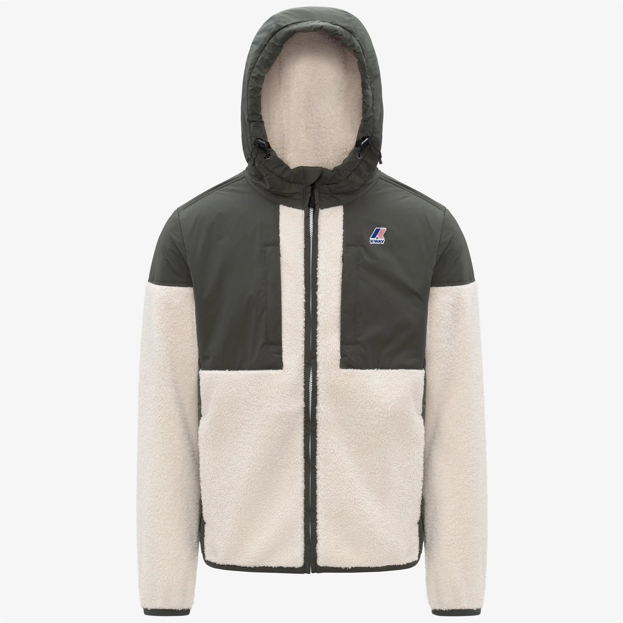 SAMSON 4.0 ORSETTO - Fleece - Hoodie Full Zip - Unisex - GREEN BLACKISH--Ivory | BoUvy