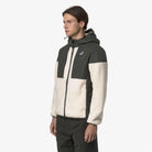 SAMSON 4.0 ORSETTO - Fleece - Hoodie Full Zip - Unisex - GREEN BLACKISH--Ivory | BoUvy