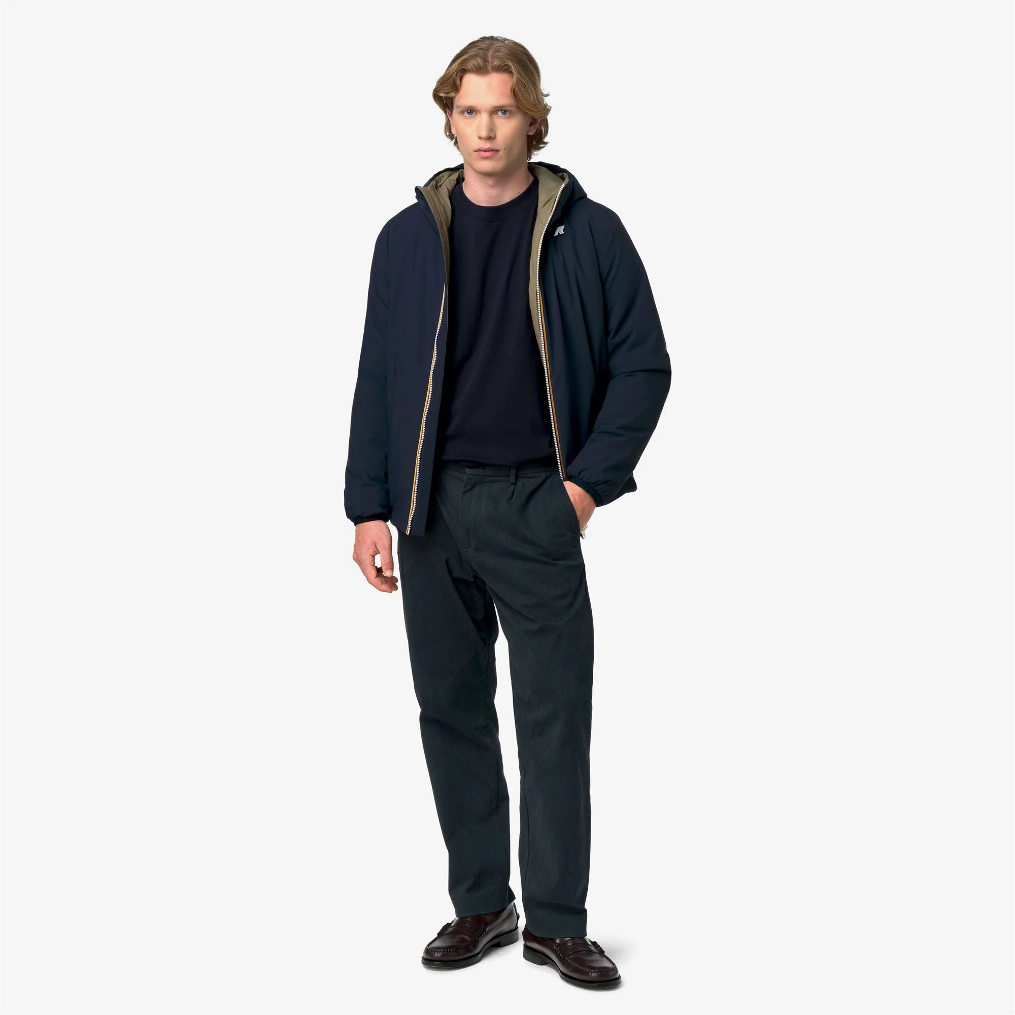 JACK ST WARM DOUBLE - Jackets - Short - Man - Blue Depth-Green Army | BoUvy