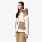 ANGELIQUE 4.0 ORSETTO - Fleece - Hoodie Full Zip - Woman - Beige Taupe-Ivory | BoUvy