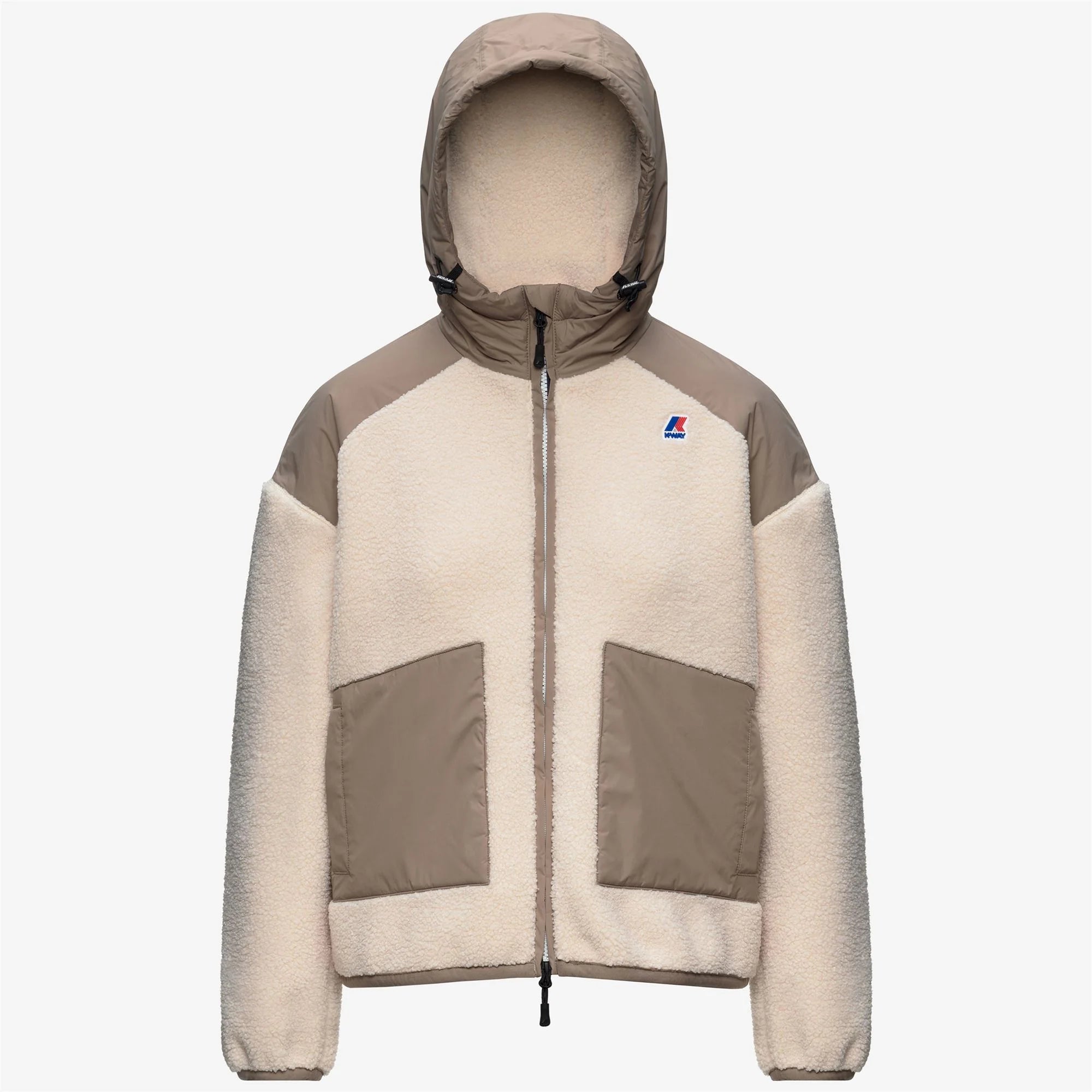 ANGELIQUE 4.0 ORSETTO - Fleece - Hoodie Full Zip - Woman - Beige Taupe-Ivory | BoUvy