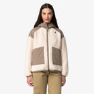 ANGELIQUE 4.0 ORSETTO - Fleece - Hoodie Full Zip - Woman - Beige Taupe-Ivory | BoUvy