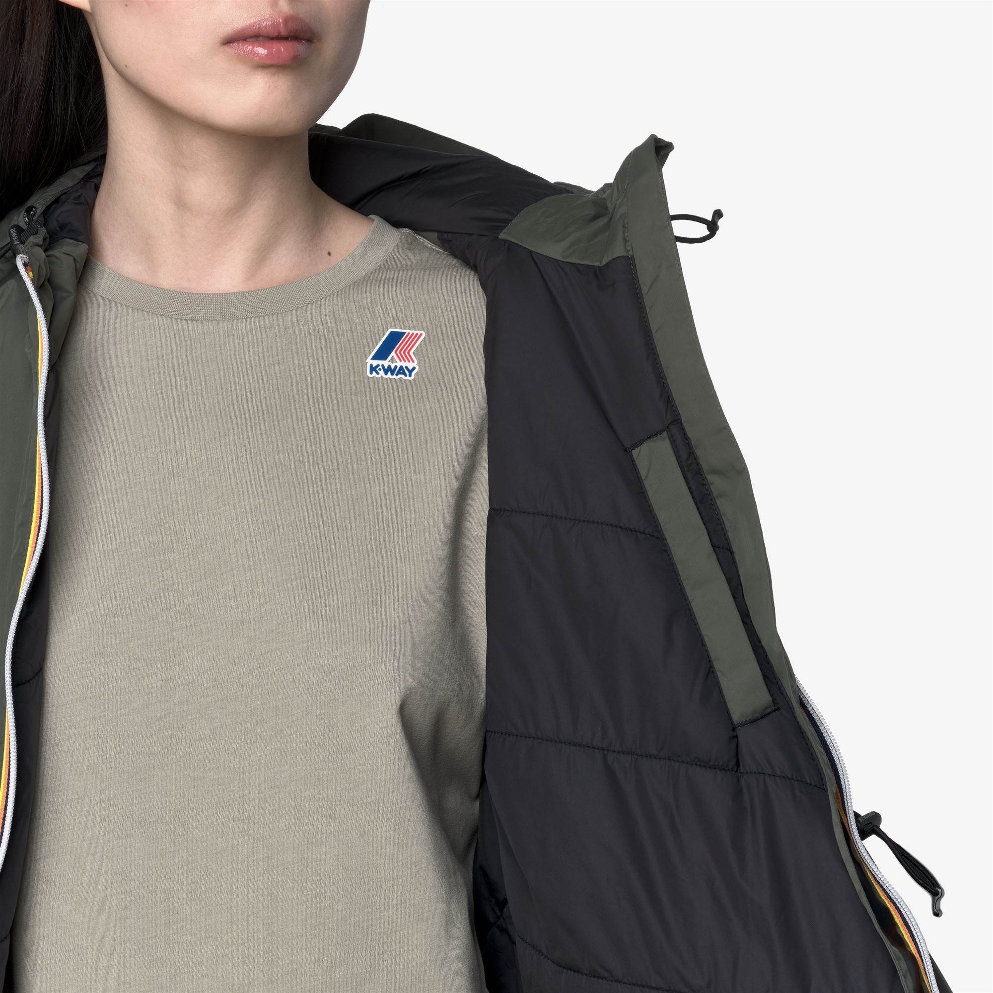 LE VRAI 4.0 DELIA WARM - Jackets - 3/4 Length - Woman - GREEN BLACKISH | BoUvy