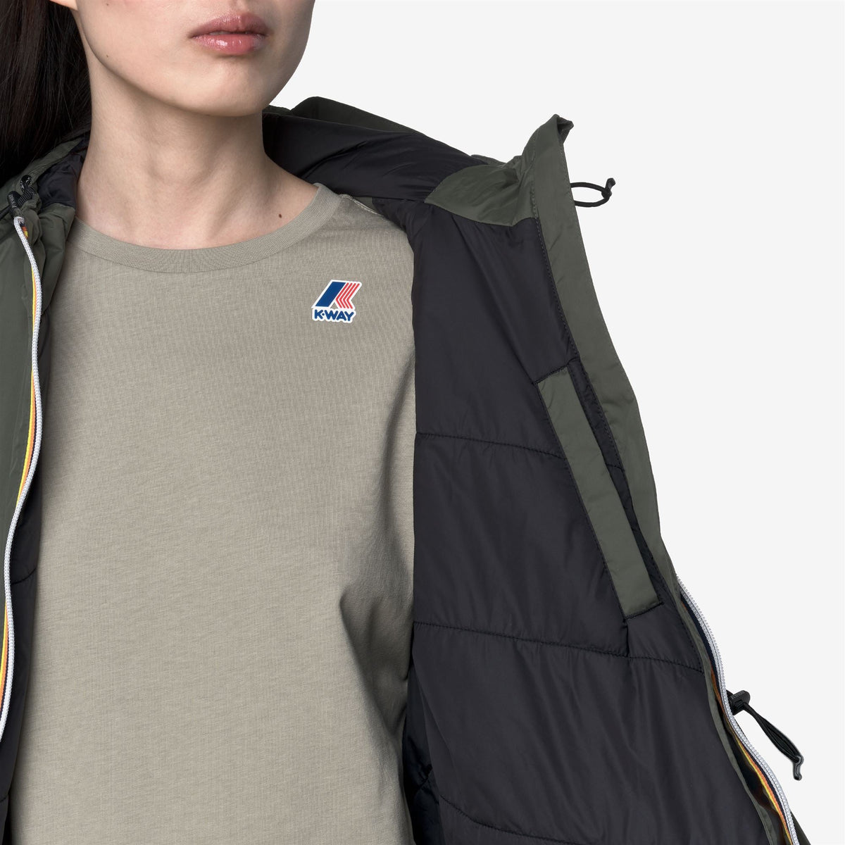 LE VRAI 4.0 DELIA WARM - Jackets - 3/4 Length - Woman - GREEN BLACKISH | BoUvy