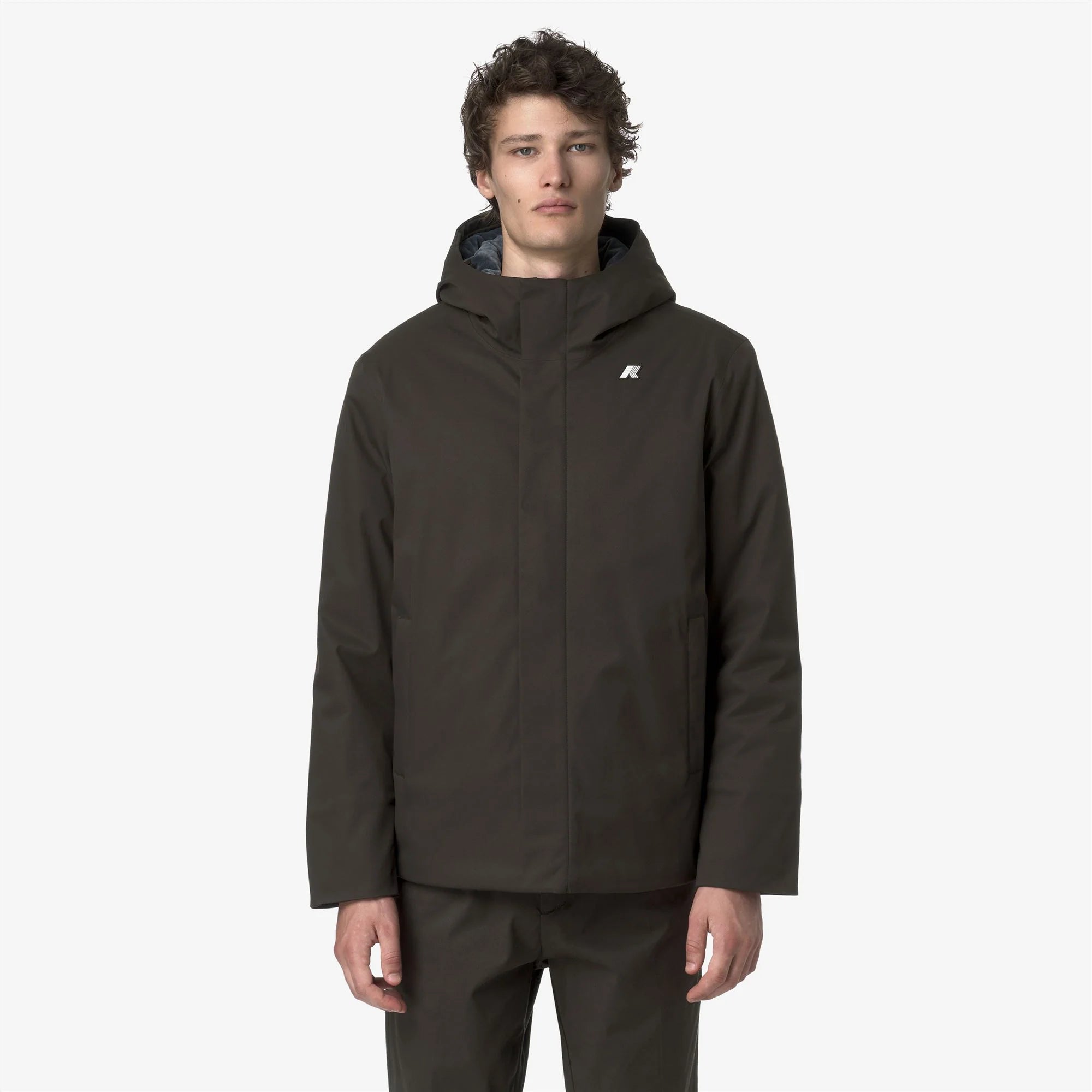 JACKO TWILL MARMOTTA - Jackets - Short - Man - Black Olive-Blue Airforce | BoUvy
