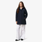 SOPHIE TWILL SOFT BEAVER - Jackets - 3/4 Length - Woman - Blue Depth-Grey Warm | BoUvy