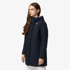 SOPHIE TWILL SOFT BEAVER - Jackets - 3/4 Length - Woman - Blue Depth-Grey Warm | BoUvy