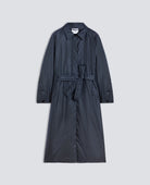 NYLON COAT PADDED WITH THERMORE(R) WADDING - NAVY | BoUvy