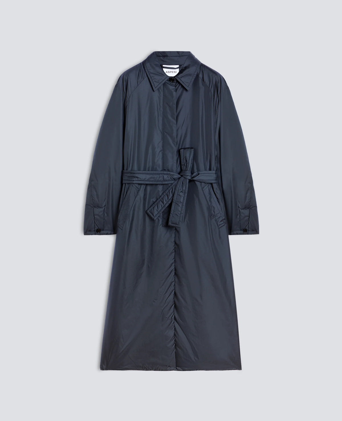 NYLON COAT PADDED WITH THERMORE(R) WADDING - NAVY | BoUvy
