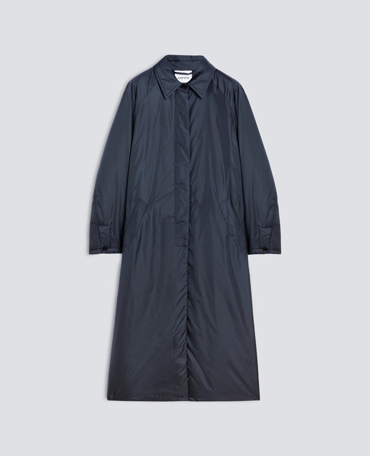 NYLON COAT PADDED WITH THERMORE(R) WADDING - NAVY | BoUvy