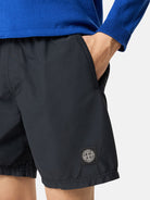 Regular-fit mid-length swim trunks with pockets - BoUvy