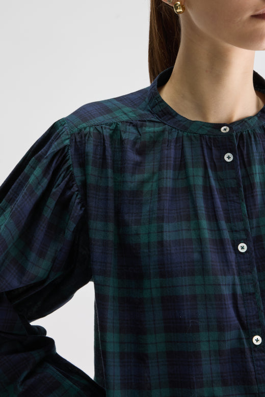 Cherry checked blouse - BoUvy