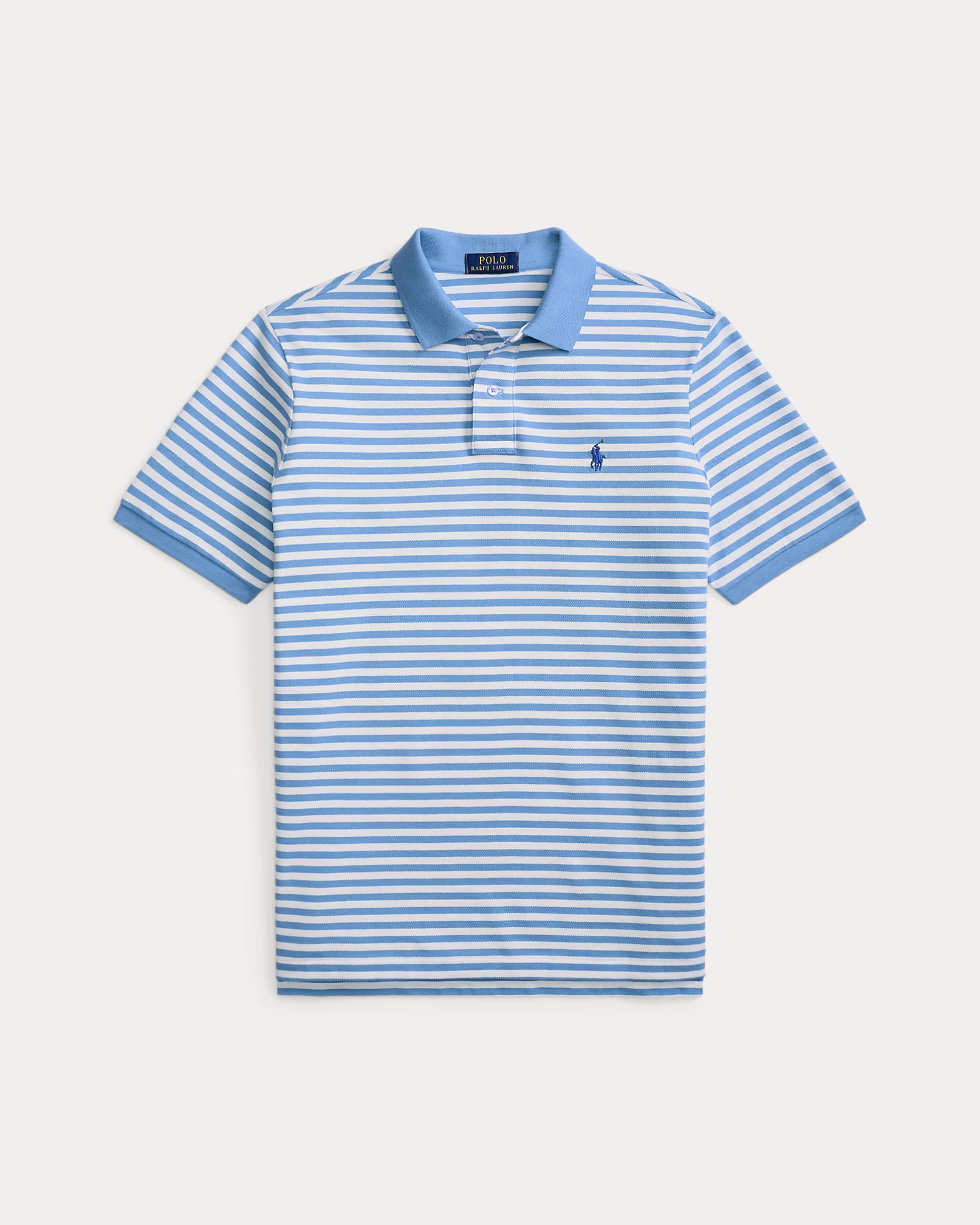Striped Mesh Polo Shirt - BoUvy